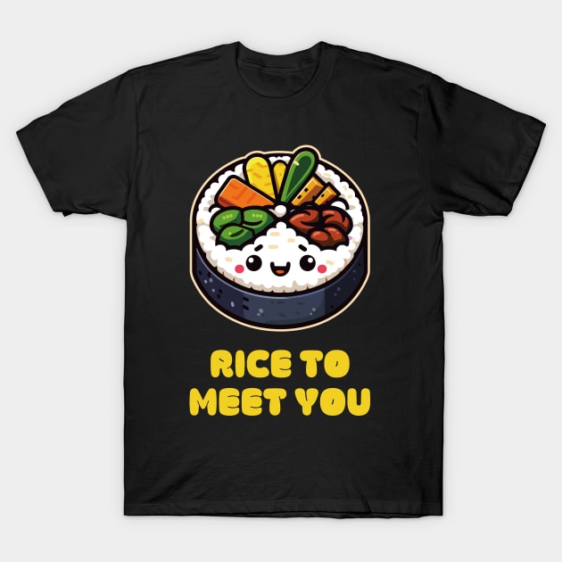 Cute Kimbap Rice to meet to you T-Shirt by SIMKUNG